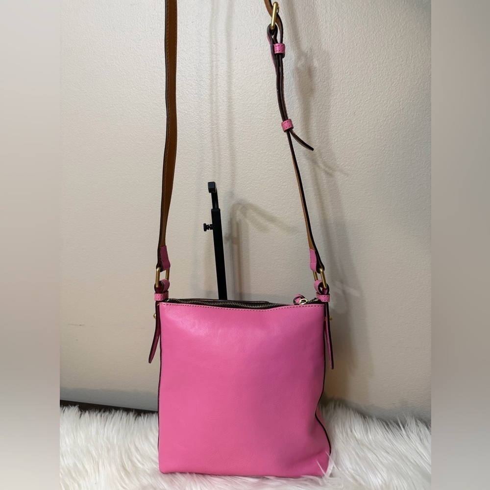 Dooney & Bourke Pink Crossbody Bag with Tassel - Picture 3 of 13